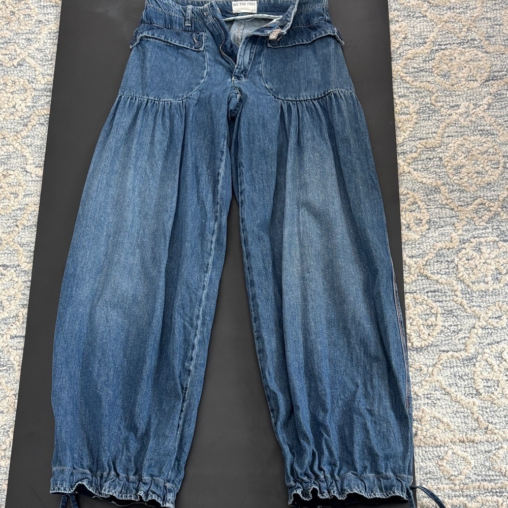 We The Free Indigo Wide Leg Jeans